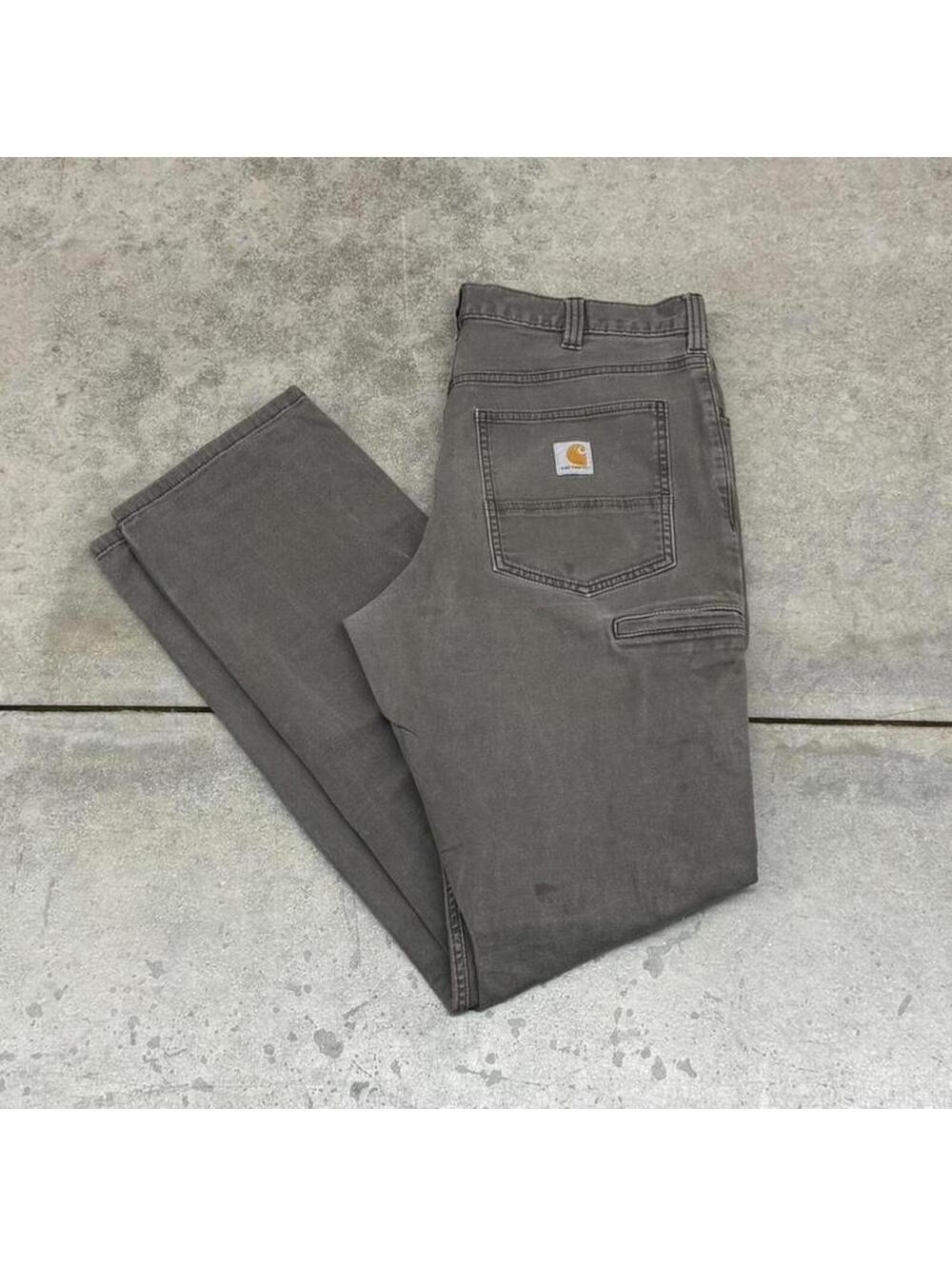 vintage carhartt faded brown relaxed baggy fit cargo pants size 34 x 34